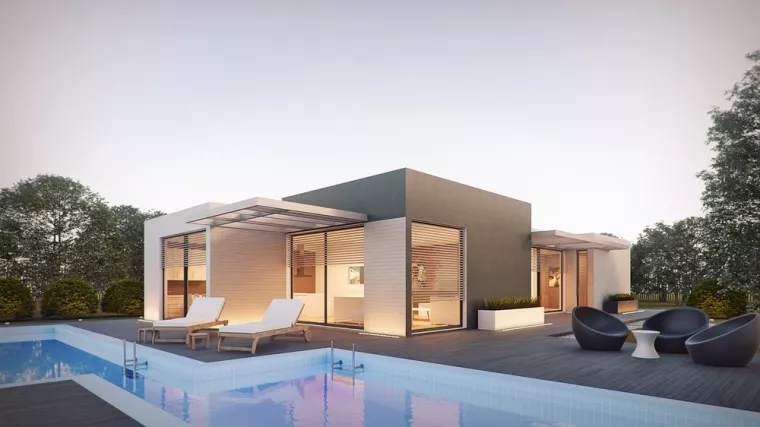 Agrandissement de villa pour faire un pool house sur mesure par un maçon, Cornillon, KAZAN
